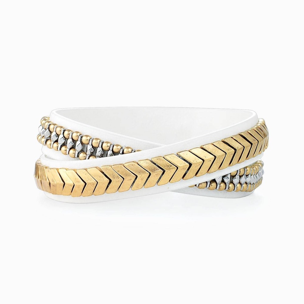 Stella @ Dot gilded path double wrap bracelet